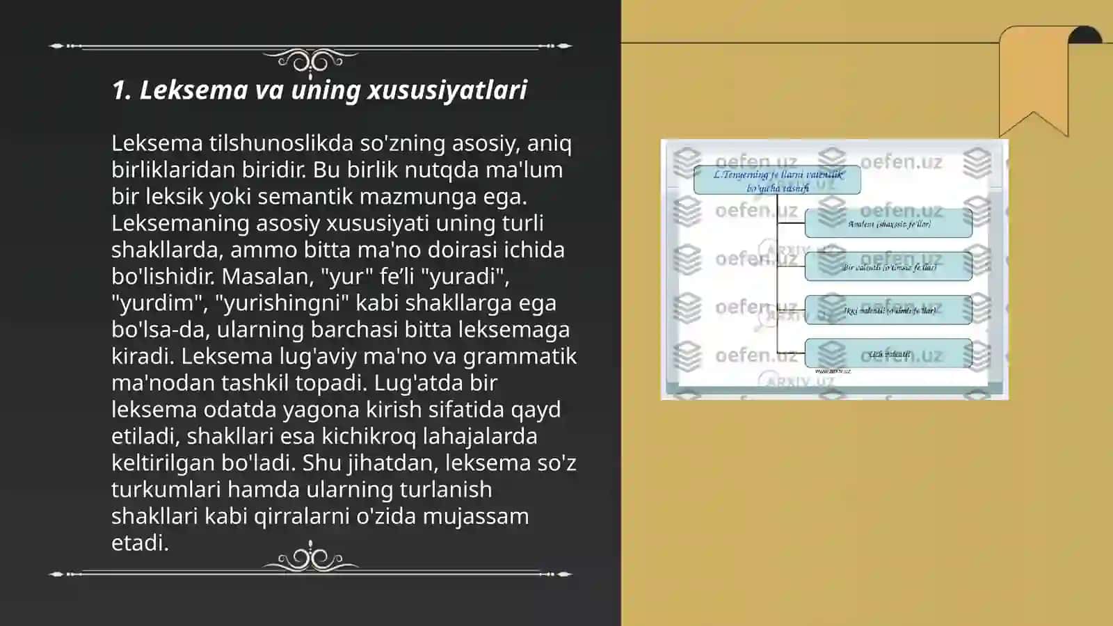Leksemaning semantik tabiati: leksema, semema va sema 3