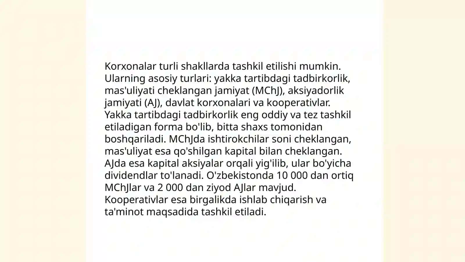 Biznesning tashkiliy-huquqiy shakllari 3