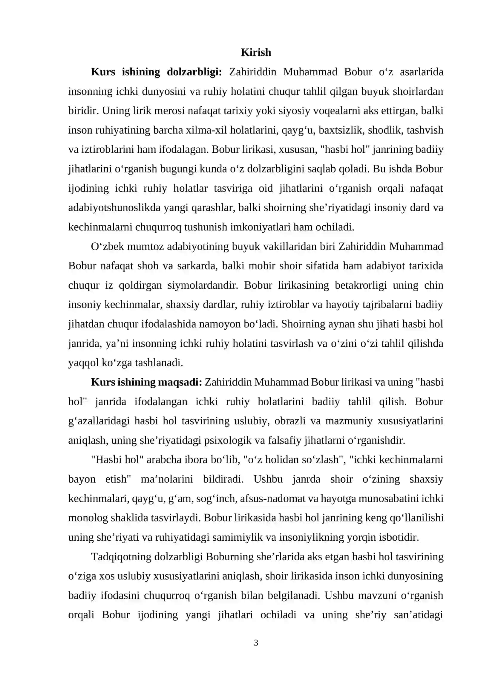Hasbi Hol Tasviri Bobur Lirikasida 3