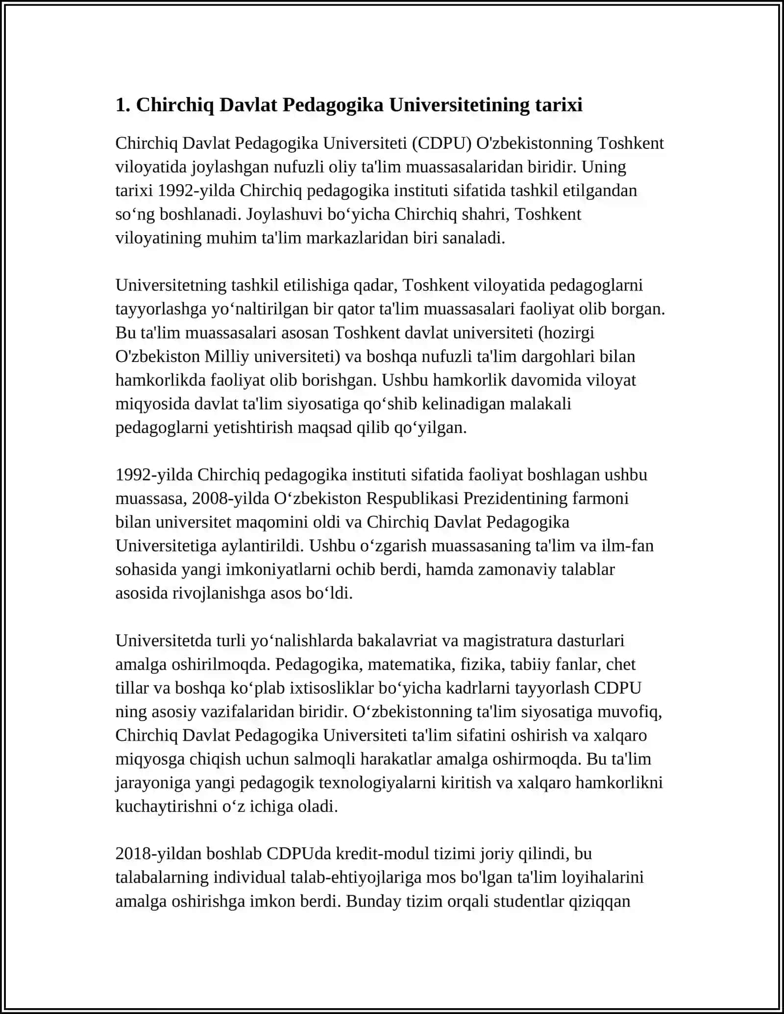 CHIRCHIQ DAVLAT PEDOGOKIKA UNVERSETETI 3