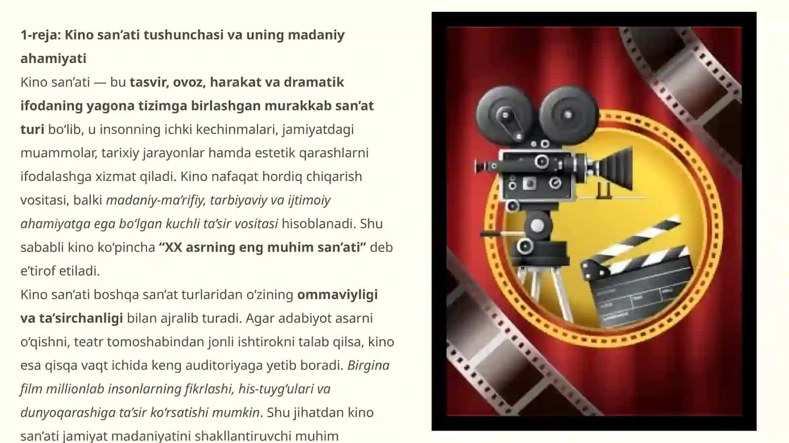 Kino san’ativaindustriyasi 3