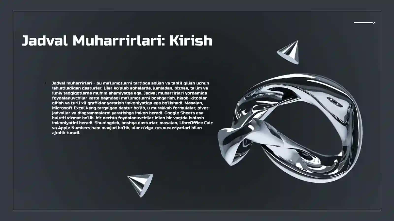 Jadval Muharrirlari 3