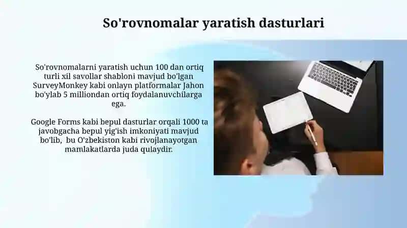 So'rovnomalar yaratish dasturlari 3