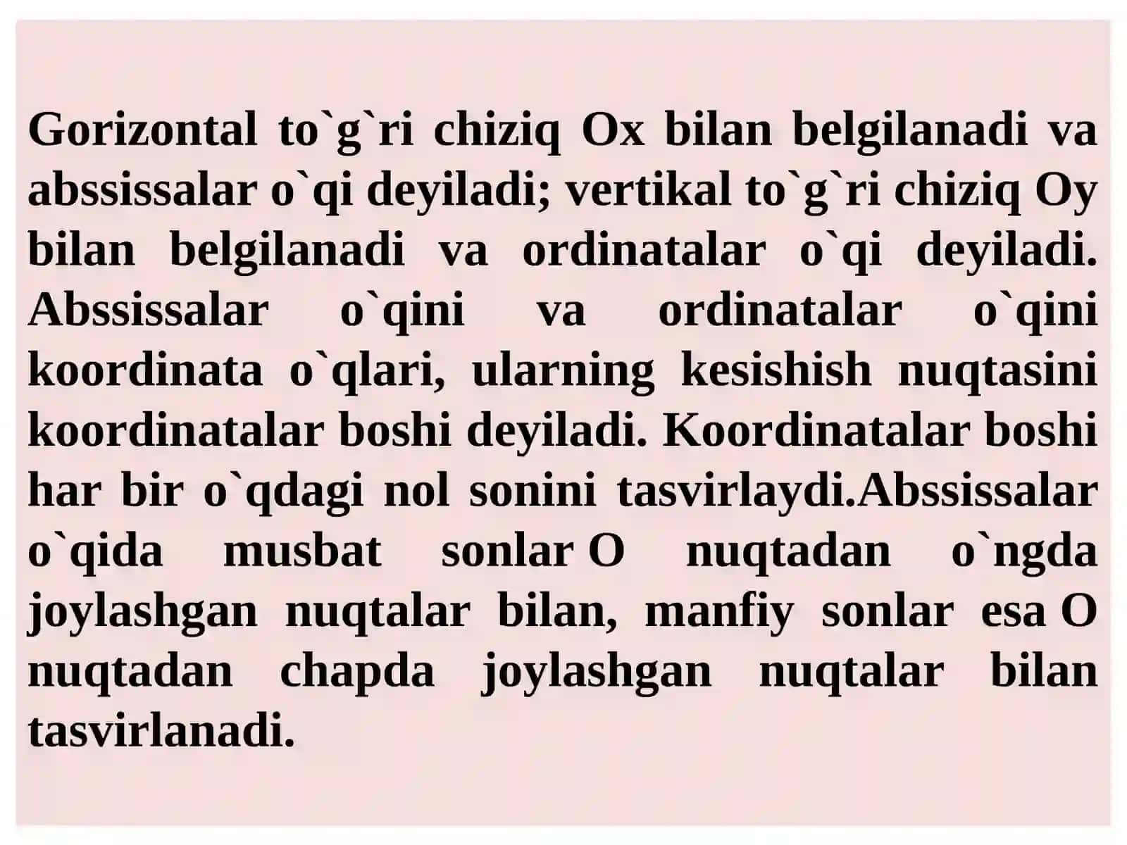 Tekislikda to'g'ri burchakli koordinatalar sistemalari.Tekislikda to'g'richiziqtenglamalari 3
