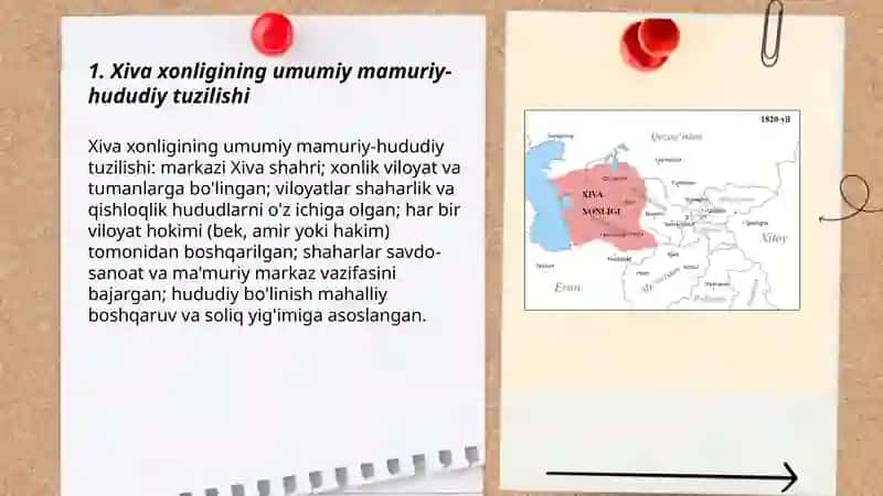 Xiva xonligining mamuriy-hududiy boʻlinishi 3