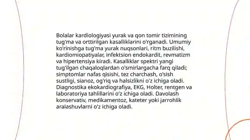Bolalar kardiologiyasi 3