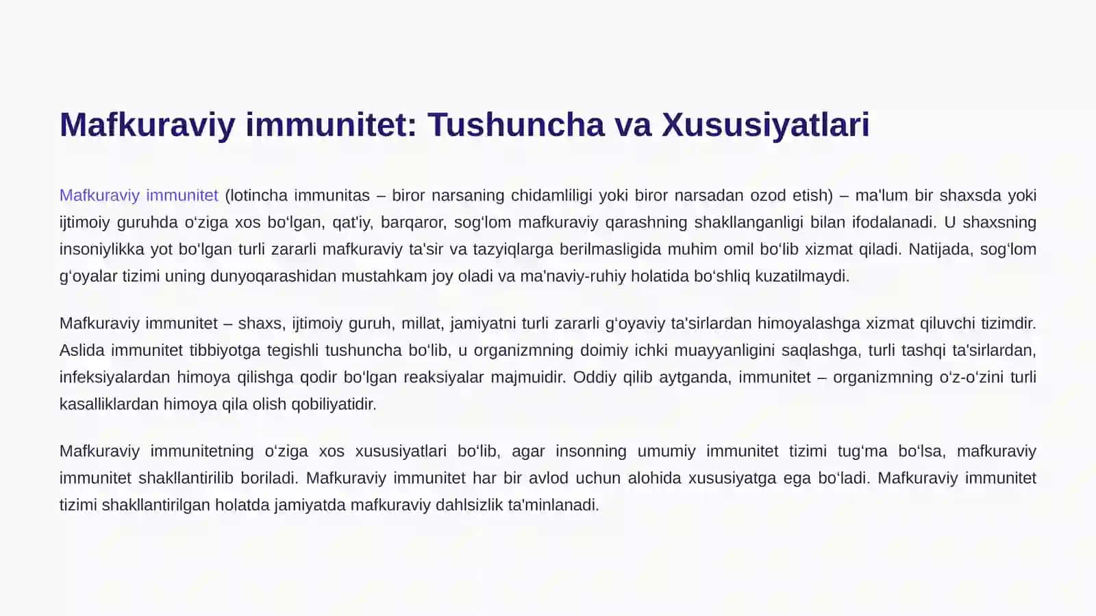 Yoshlardagi mafkuraviy immunitetni mustahkamlashda milliy g‘oyaning ahamiyati 3