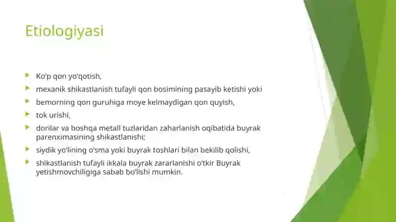 Buyrak yetishmovchiligi 3