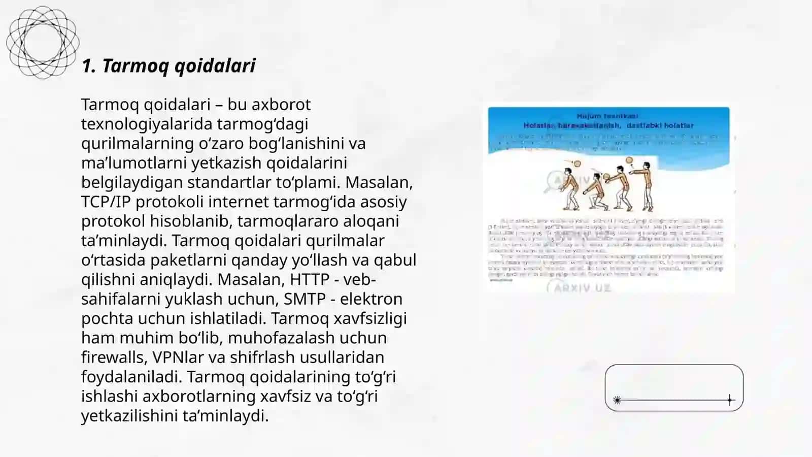 Tarmoq qoidalari 3