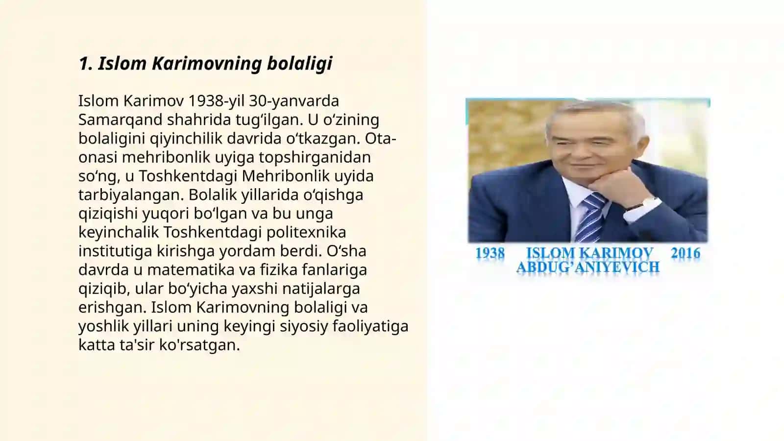 Islom Abdugʻaniyevich Karimov 3
