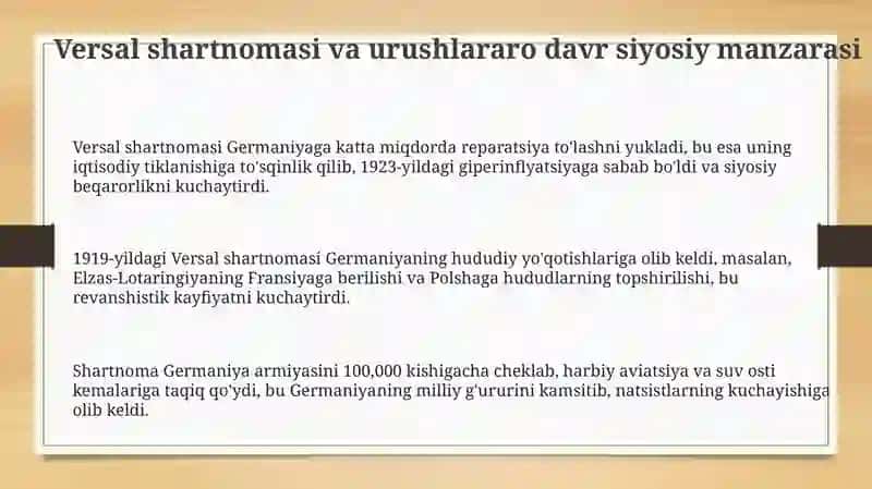 1918-1939 yillar orallig'ida Germaniya va Buyuk Britaniya ortasidagi siyosiy kurash 3