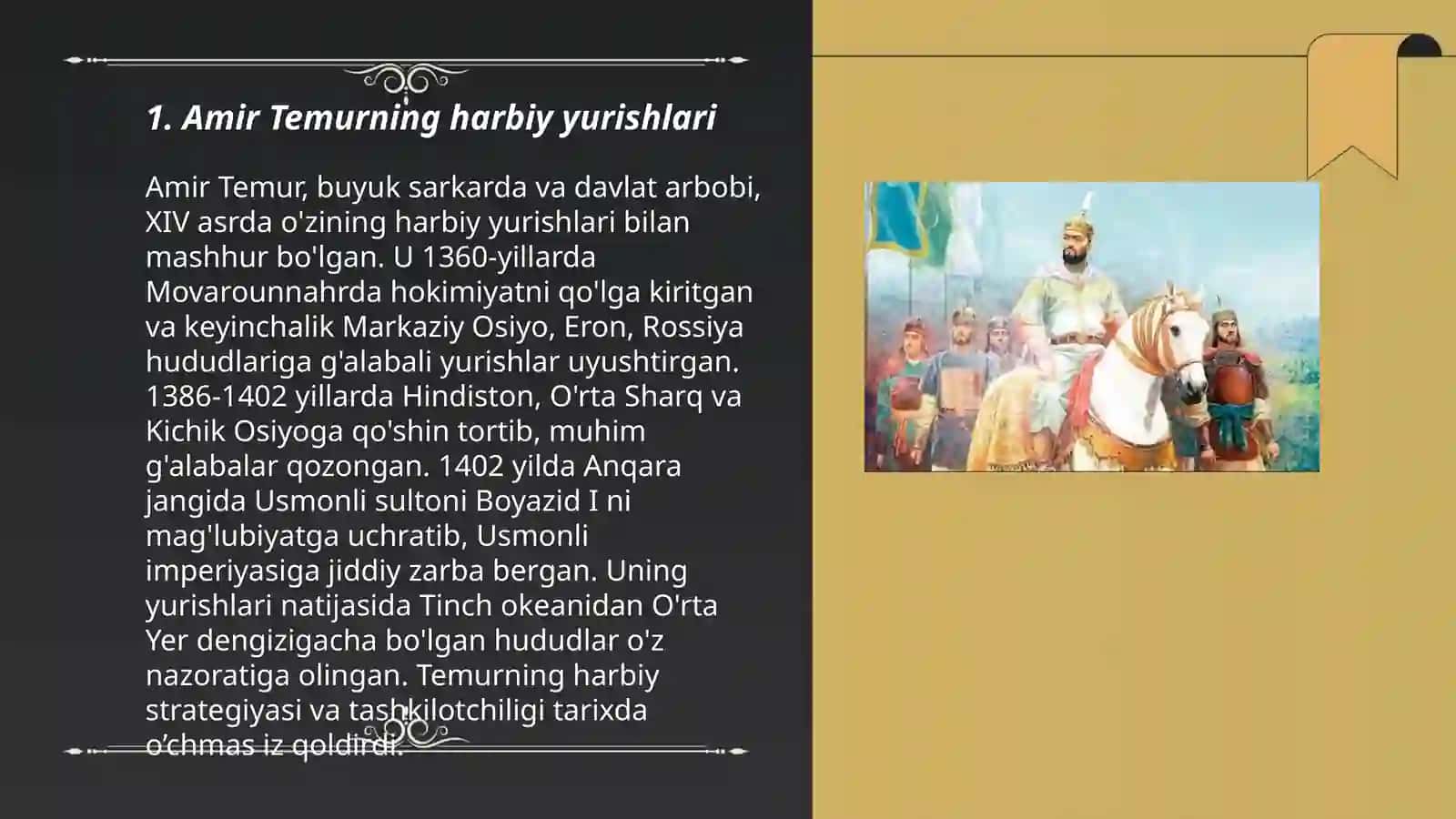 Amir Temurning 3 yillik urushlari 3