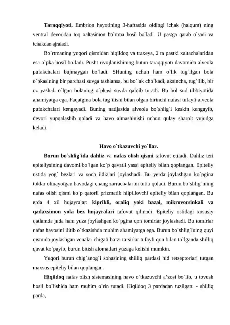 Nafas olish tizimi 3