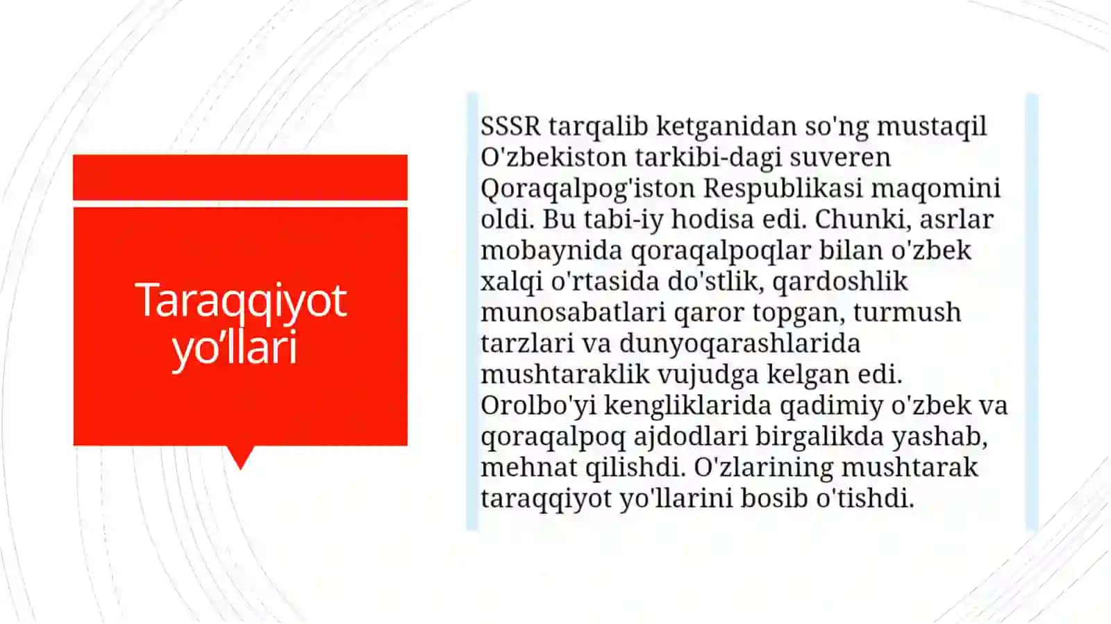 Mustaqillik yillarida Qoraqalpog'istonning taraqqiyoti 3