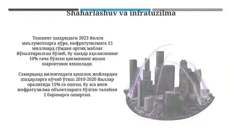 Urbanizatsiyaning iqtisodiy mazmuni 3