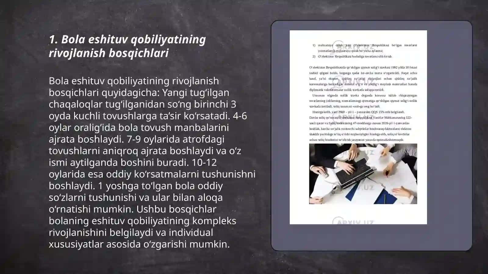 Bola eshituv qobiliyati va ovozini rivojlantirishning o'ziga xos xususiyatlari 3