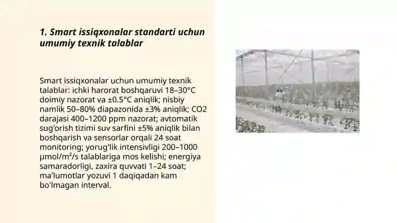 Smart issiqxonalar standarti 3