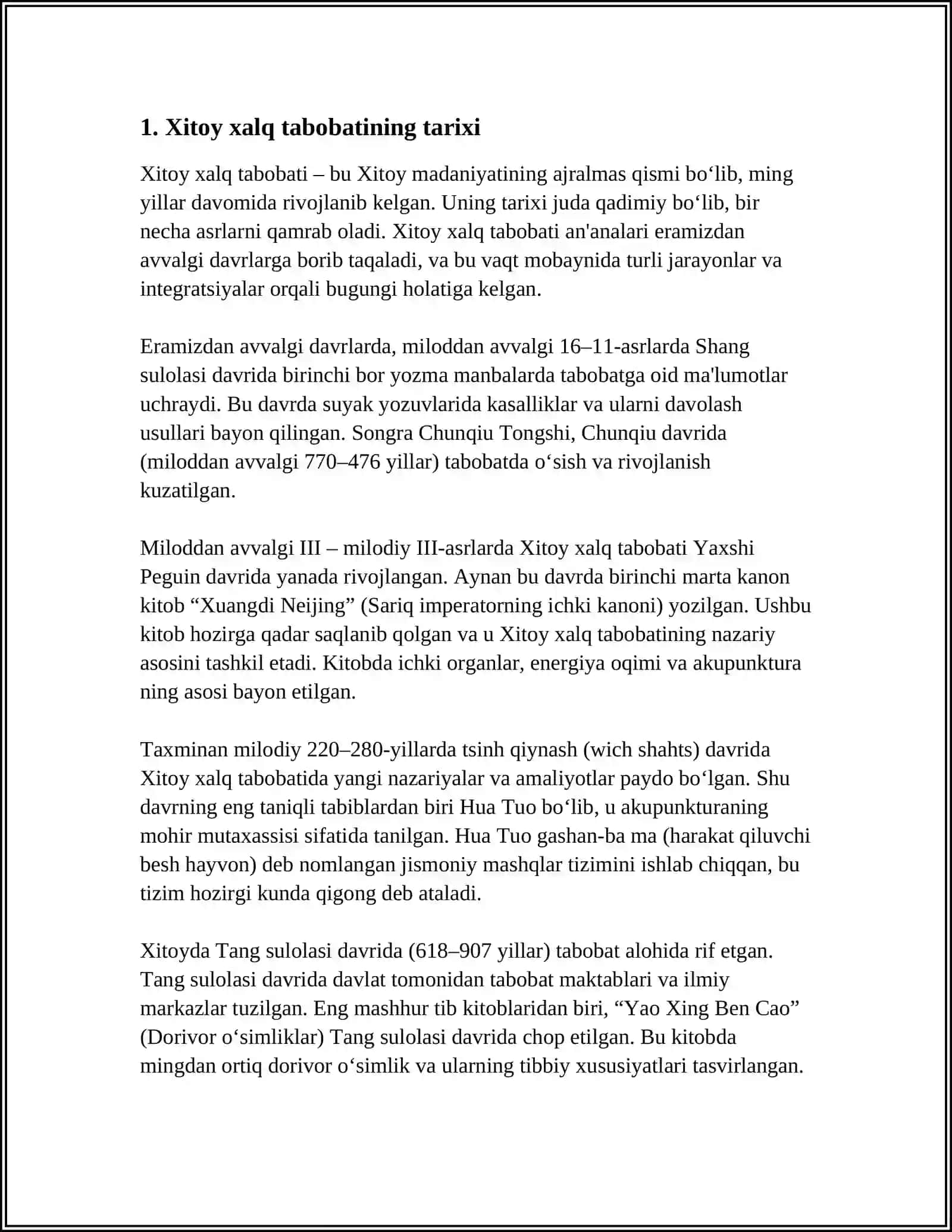 XITOY XALQ TABOBATI ASOSLARI 3