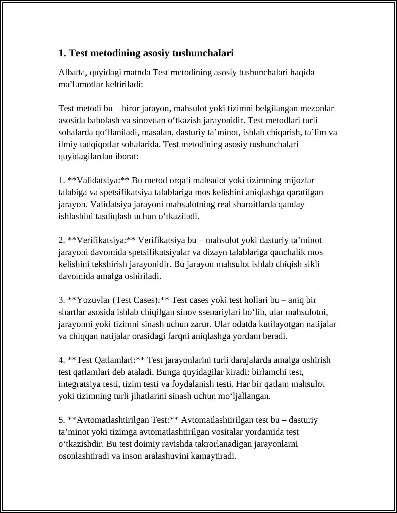 SOTSIOLOGIK TADQIQOTLARDA TEST METODIDAN FOYDALANISH PROTSEDURASI 3