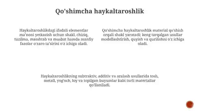 Haykaltaroshlikning turlari va Moddiy texnik vositalari 3