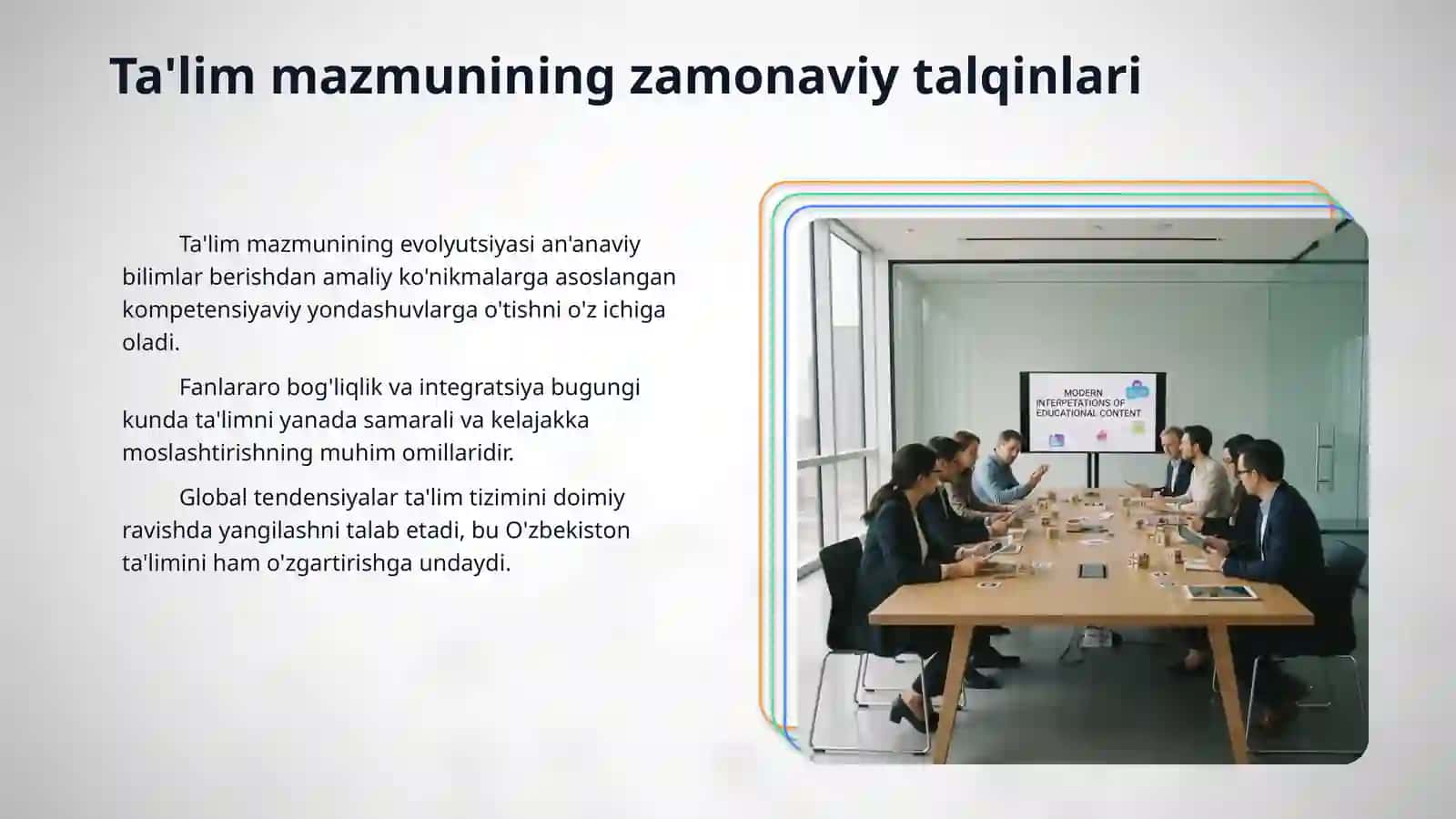 Ta’lim mazmuni. Davlat ta’lim standartlari (DTS). Ta’lim jarayonlarini tartibga soluvchi hujjatlar 3