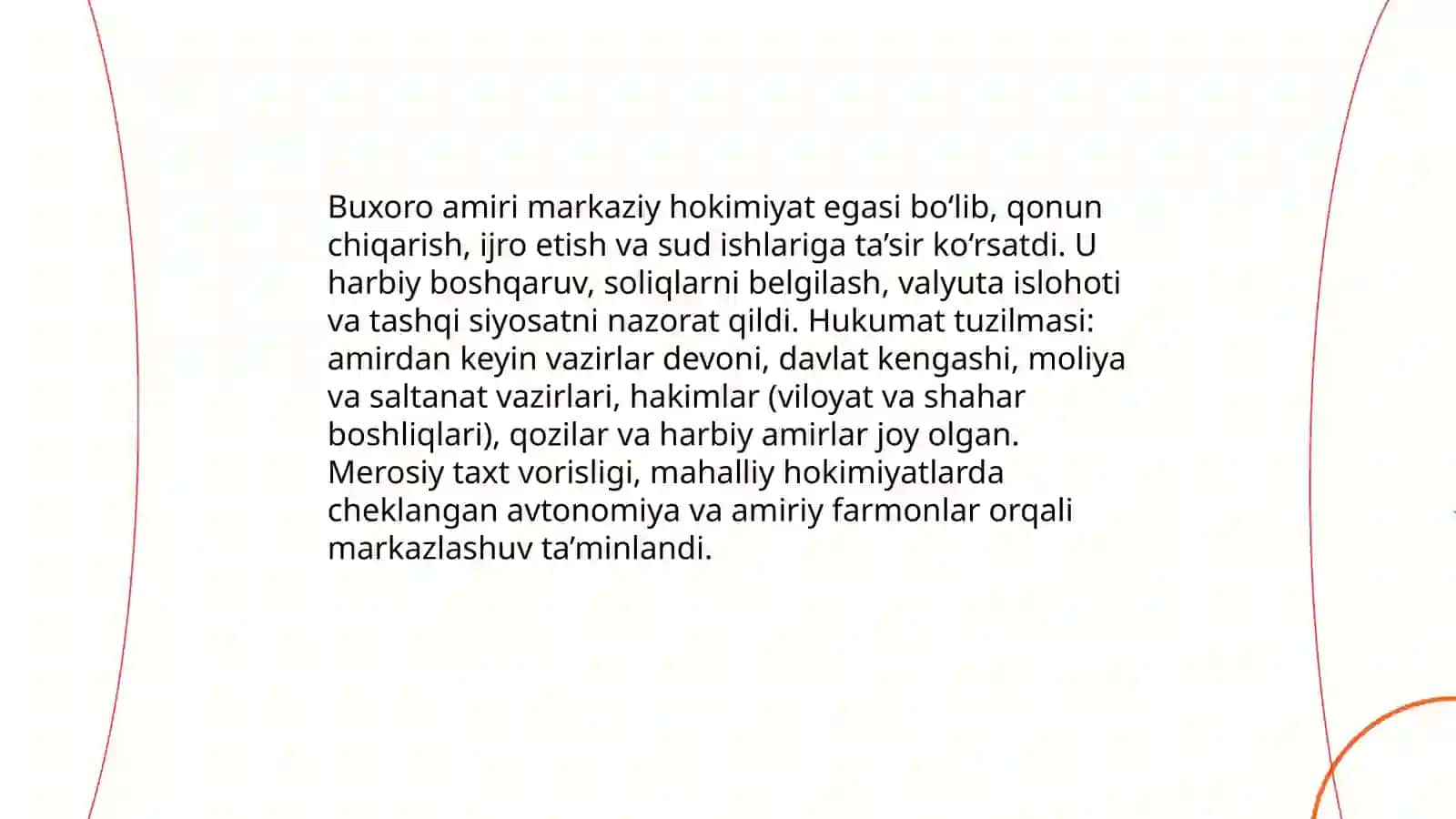 Buxoro amirligida ijtimoiy va siyosiy hayot 3