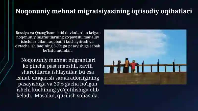 Noqonuniy mehnat migratsiyasining xavflari va oqibatlari 3