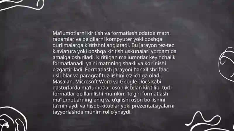 Sitatistik tahlil masalalarini MSExcel dasturidan foydalanib yechish 3
