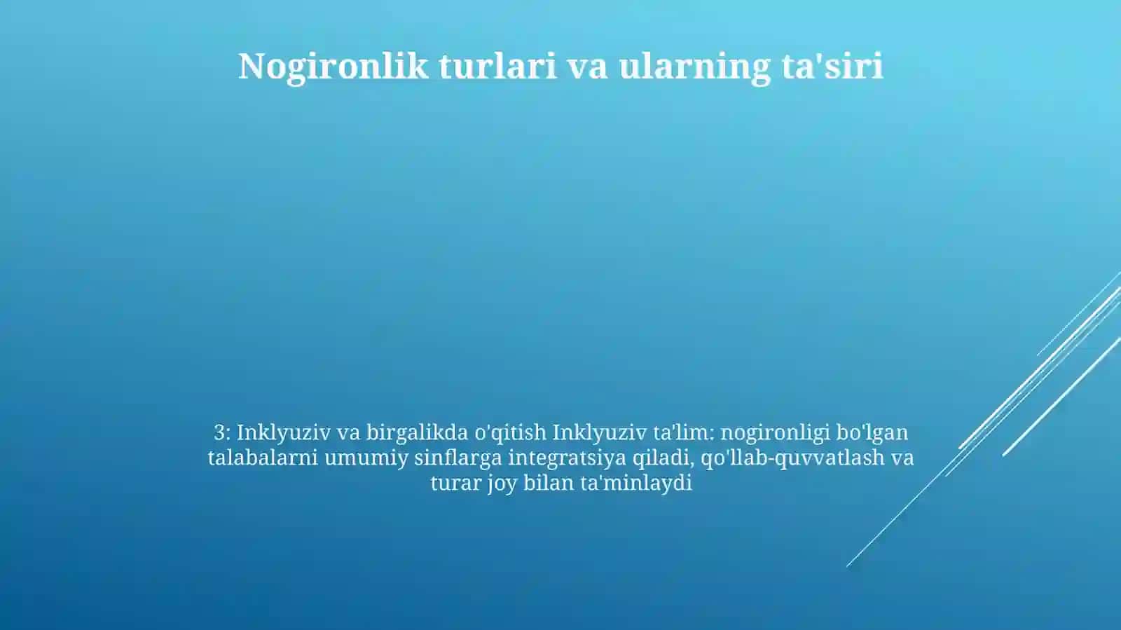 Inklyuziv Va Birgalikda O'Qitish:Ularni Asosiy Farqlarini Asoslash 3