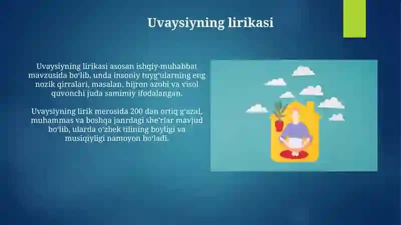 Uvaysiyning lirikasi 3