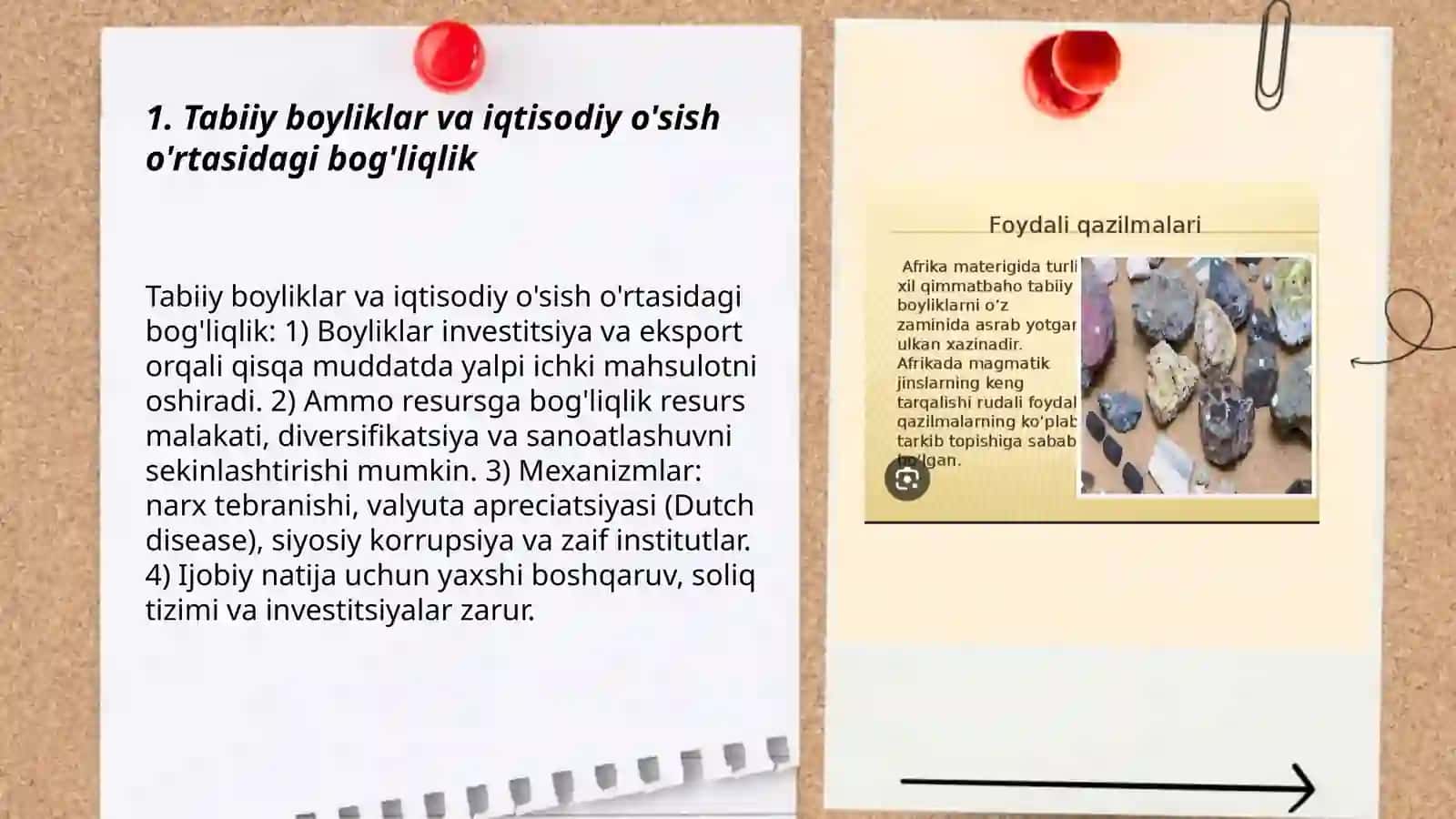 Tabiiy boyliklar va iqtisodiy o'sish o'rtasidagi bog'liqlik 3