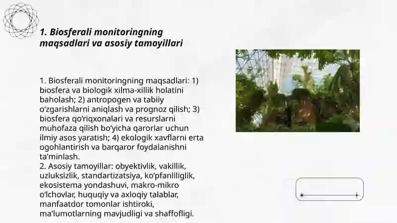 Biosferali monitoring, biosfera qòriqxonalari 3