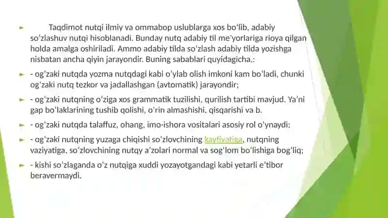 Taqdimot nutqi 3