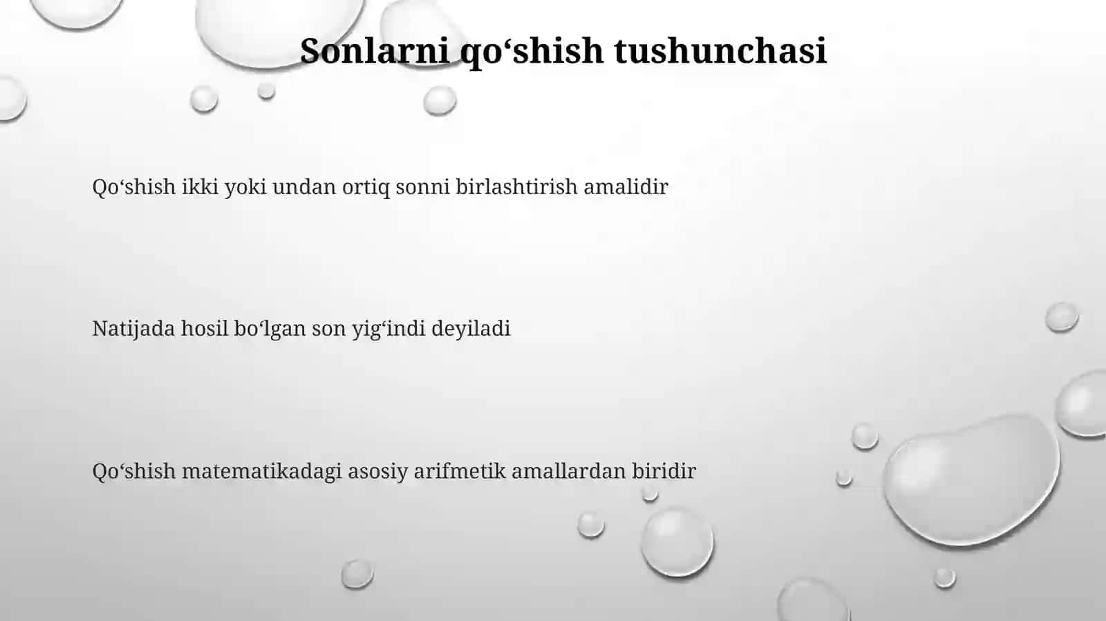 Sonlarniqoʻshish 3