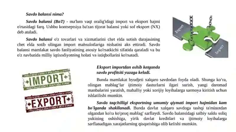 To'lov balansi, tashqi qarz va xalqaro zaxiralar 3