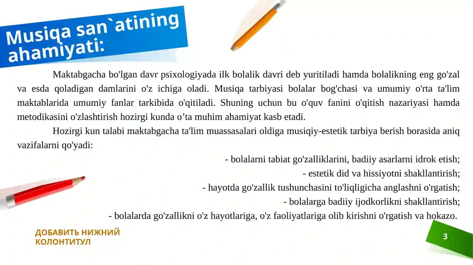 Maktabgacha ta’lim muassasalarida musiqa mashg‘‘ulotlarning maqsad vavazifalari 3