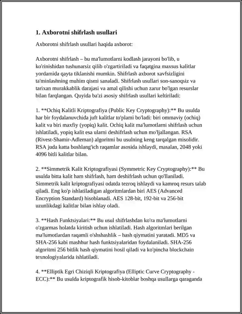 KOMPYUTER TIZIMLARIDA AXBOROTLARNI HIMOYA QILISH USULLARI 3