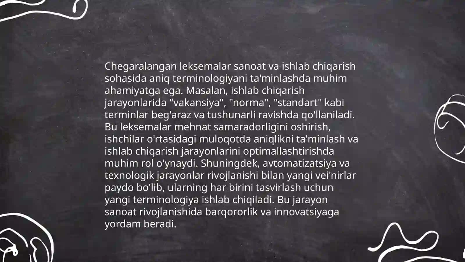Chegaralangan va chegaralanmagan leksemalarning ishlatilish doirasi 3