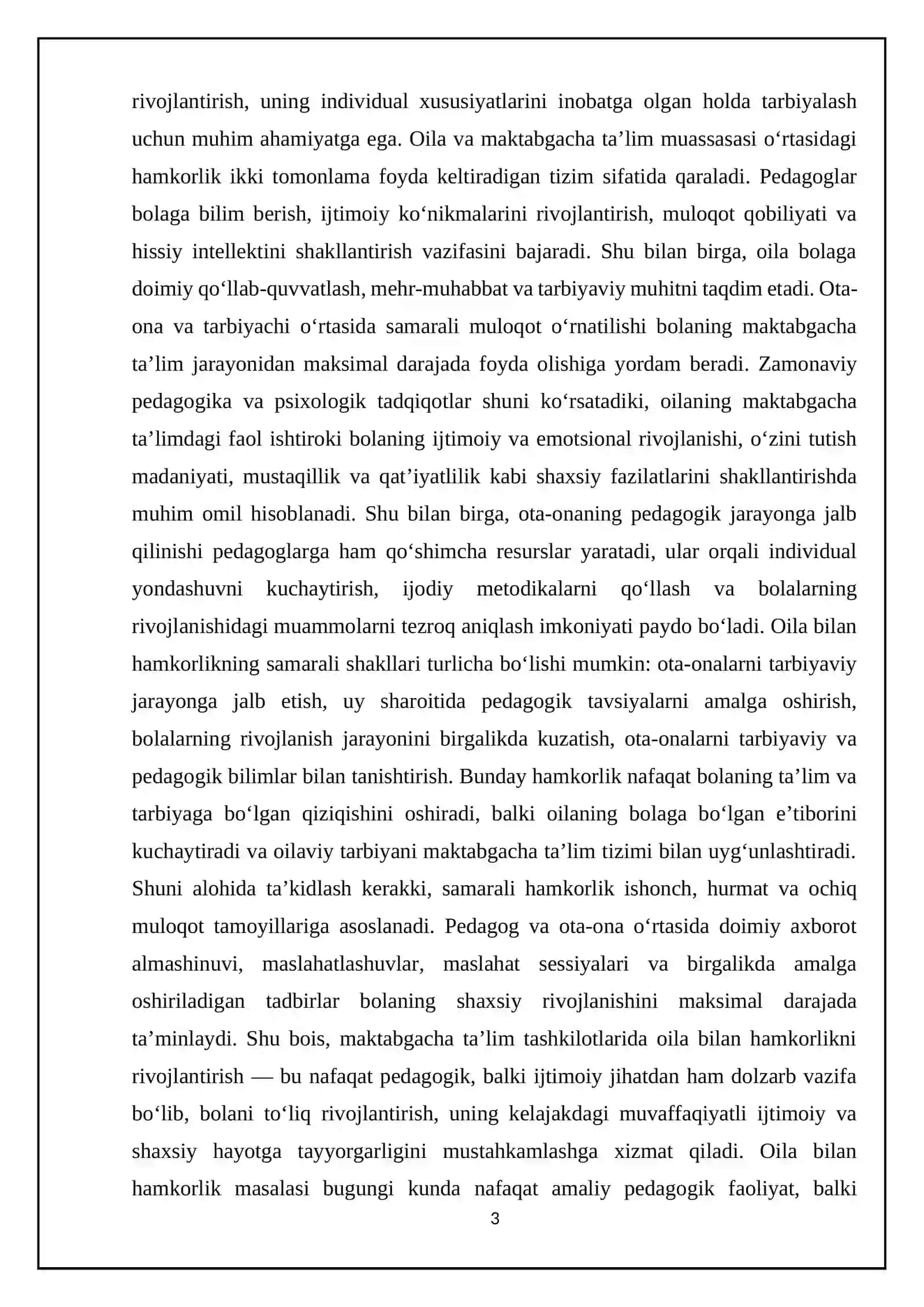 Maktabgacha ta’lim tashkilotlarida oila bilan hamkorligi 3