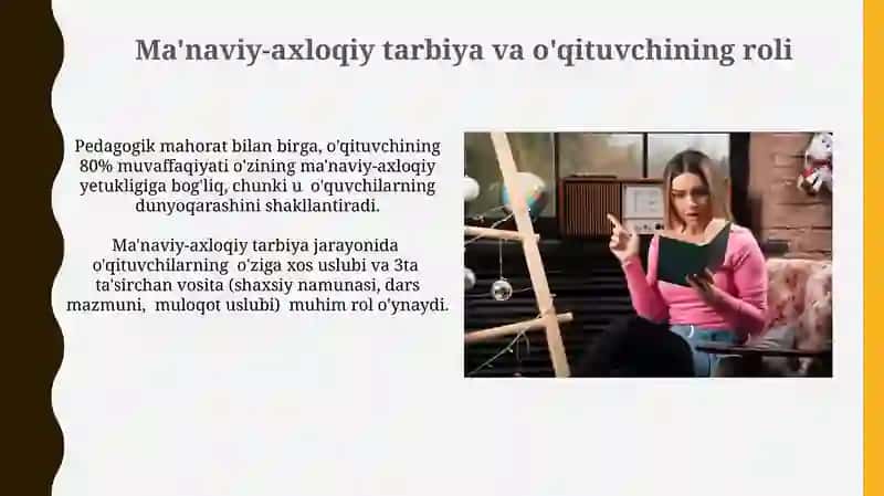 Ma'naviy-axloqiy tarbiya va o'qituvchining roli 3