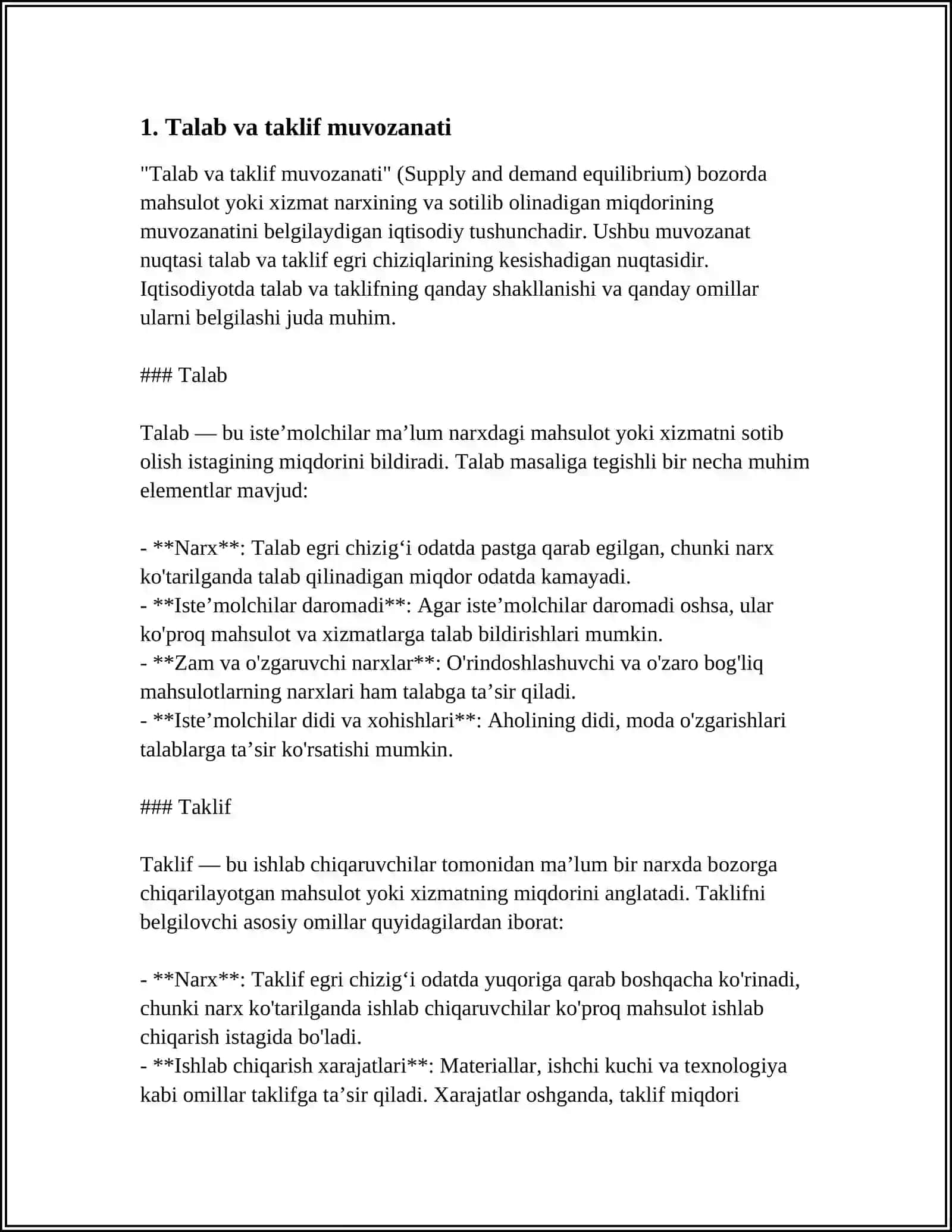 MONOPOLISTIK RAQOBATLASHGAN BOZOR MUVOZANATI 3