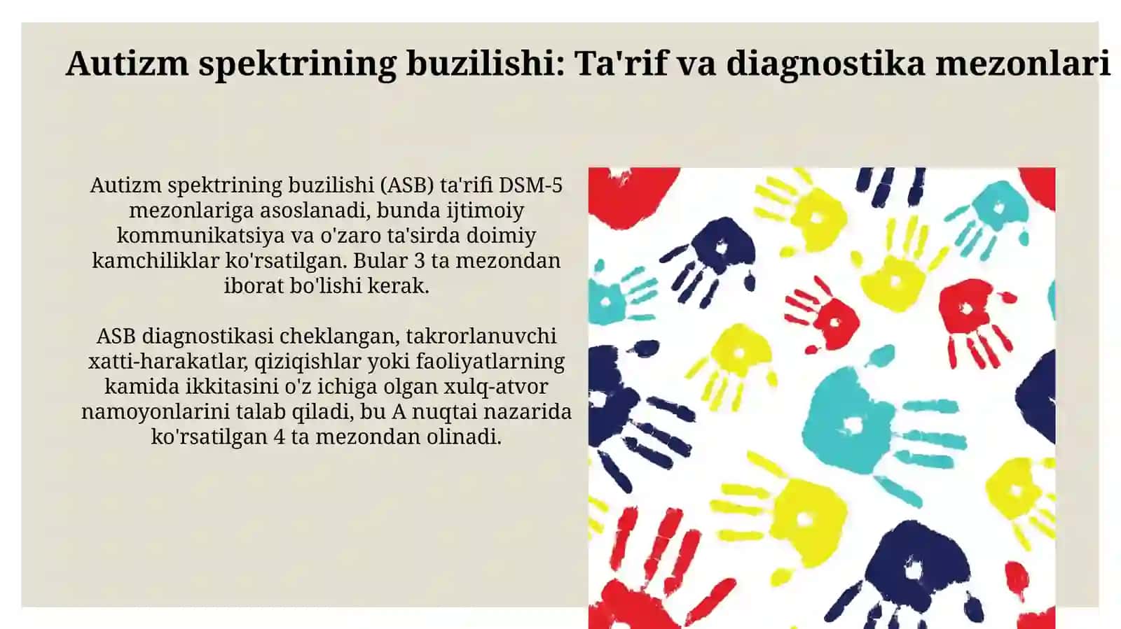 Autizim spektri buzilishi: umumiy tushuncha va tarixi 3