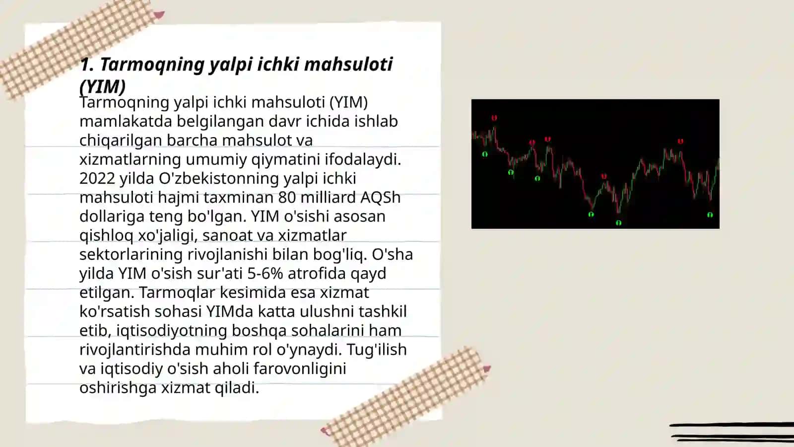 Tarmoqni ifodalovchi iqtisodiy ko’rsatkichlar 3