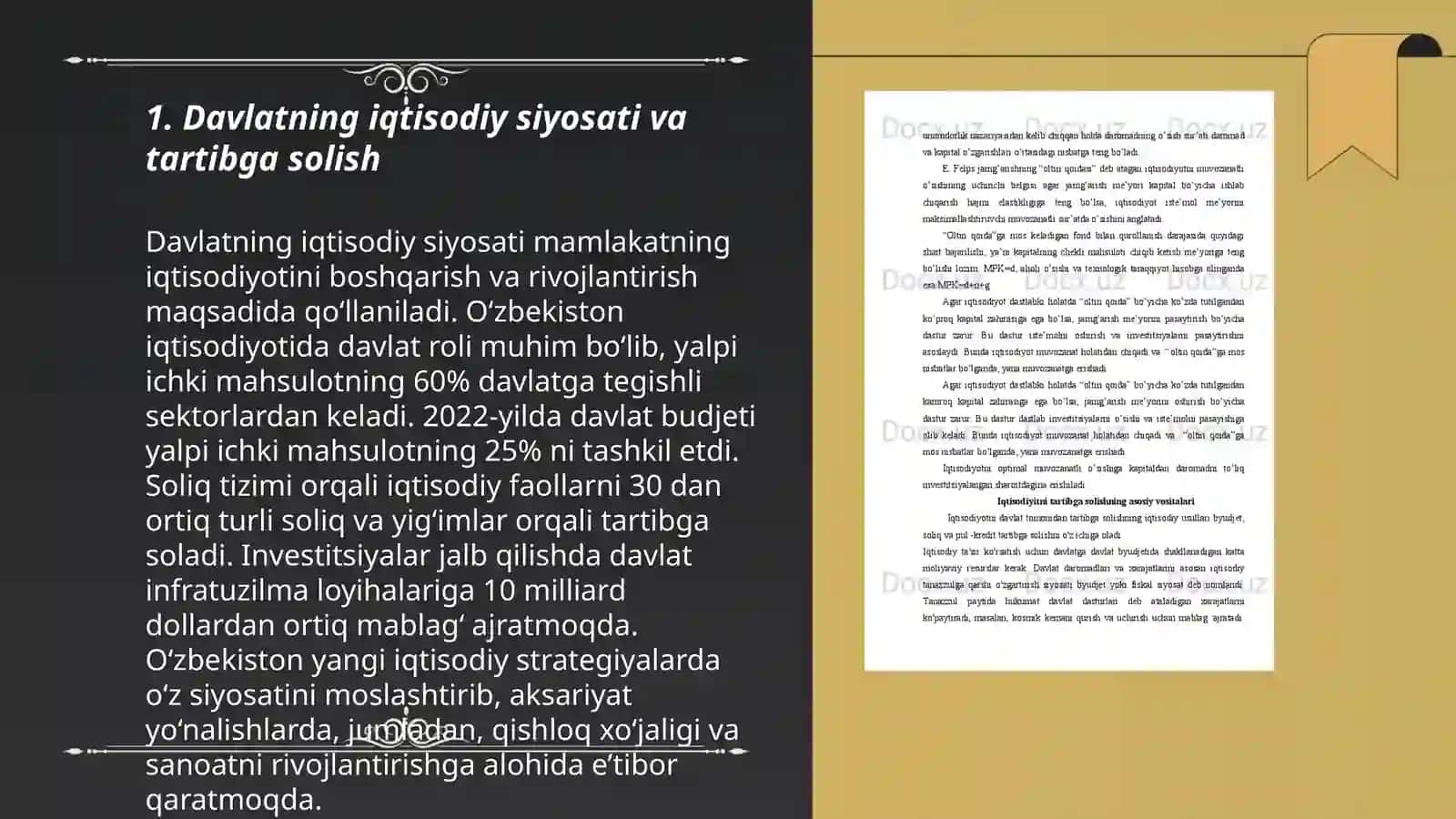 Davlatning xususiy tarmoq va tadbirkorlik faoliyatini tartibga solishning usul va vositalari 3
