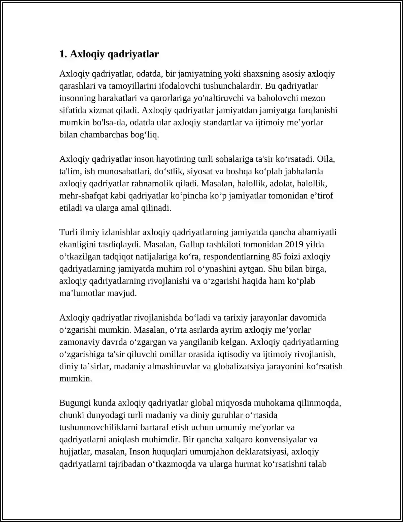 "LUTSILIYAGA AXLOQIY XATLARI " ASARI 3