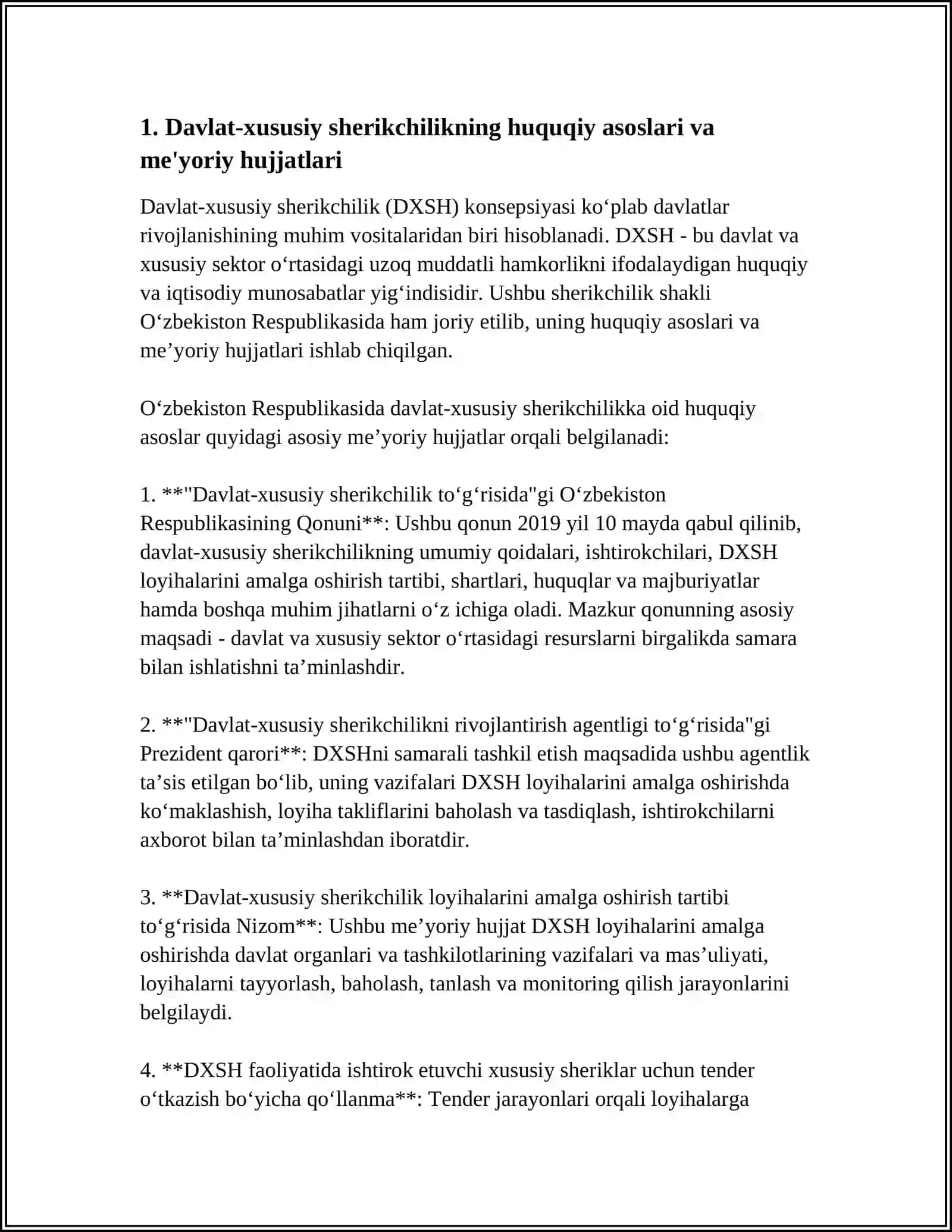 DAVLAT XUSUSIY SHERIKCHILIK SERVISLARI 3