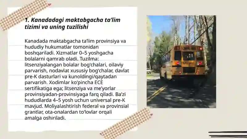 Kanada maktabgacha taʼlim va oʻquvchilari 3