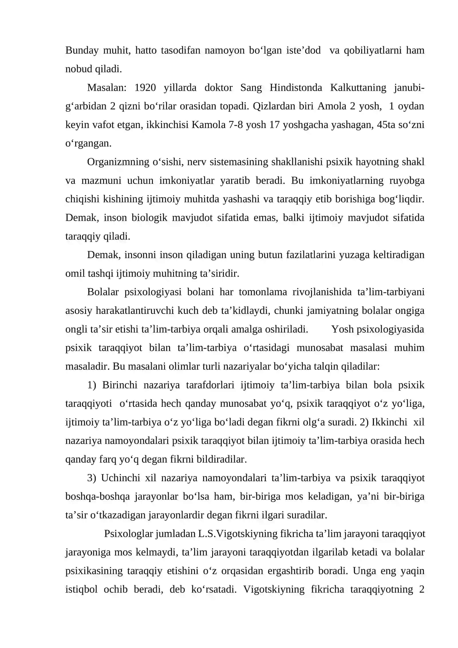 Psixik taraqqiyotning asosiy qonuniyatlari 3