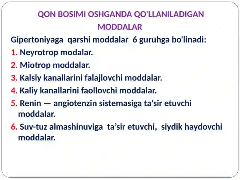 Gipotenziv vositalar 3