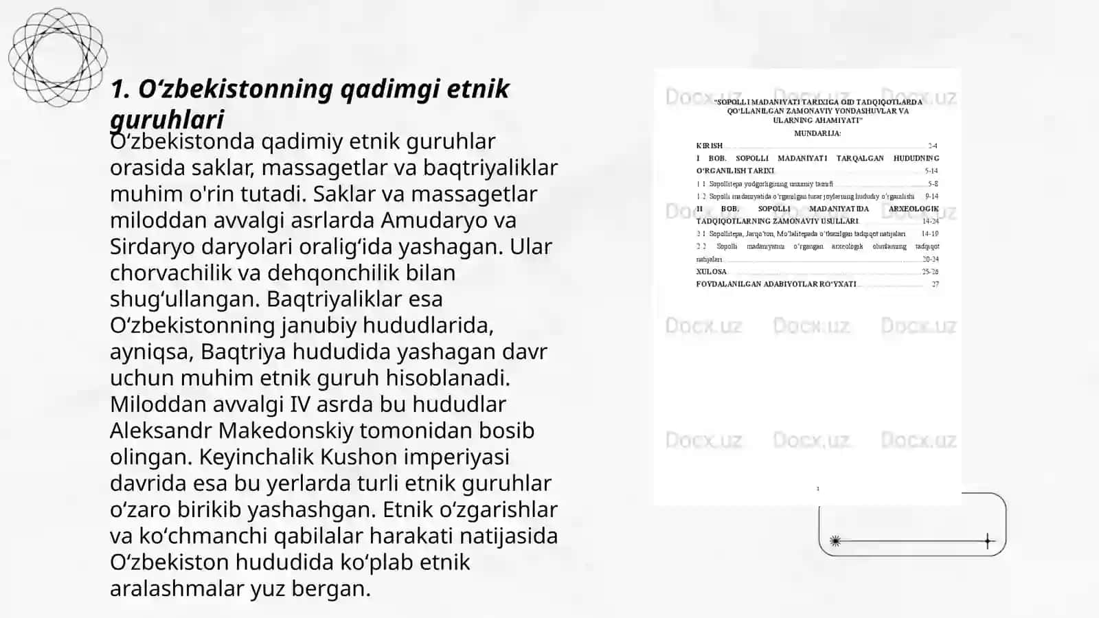 Oʻlka tarixiga oid etnografik va antropologik maʼlumotlar 3